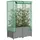vidaXL Hochbeet mit Gewächshaus-Aufsatz Rattan-Optik Hellgrau 80 x 138 x 40 cm