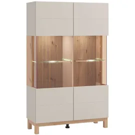 Home Affaire Highboard 90 x 146,5 x 35 cm Kaschmir / Weiß