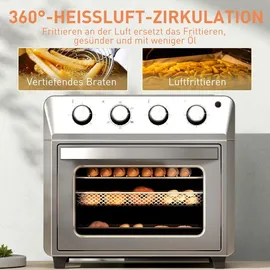 Homcom Mini Backofen Silber