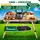 Kesser KESSER® Campingtisch faltbar Klapptisch mit Aluminiumrahmen Aufrollbare Tischplatte Falttisch klappbar inkl. Tragetasche mit Trageband & Netztasche, Holz-Optik