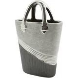 gilde handwerk macrander gmbh&co. kg GILDE Handtasche Bridgetown H=31,5cm - grau|silber