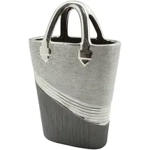 gilde handwerk macrander gmbh&co. kg GILDE Handtasche Bridgetown H=31,5cm - grau|silber