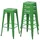 MCW Barhocker A73 4er-Set Metall stapelbar Grün
