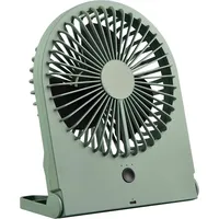 Trio Akku-Tisch-Ventilator Breezy, pistaziengrün, leise