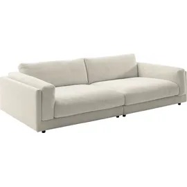 Candy Big-Sofa 3C CANDY "Karalis mit extra großer Sitztiefe, elegantes Mega Sofa zum Relaxen", beige (natur), B:294cm H:85cm T:150cm, 88% Polyester, 12% Polyacryl, Sofas, Big-Sofa, auch in Cord- oder Leder-Bezug, lose Kissen, loungige Bequemlichkeit
