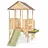 EXIT TOYS Holzspielhaus mit Rutsche und Matschküche naturbelassen