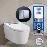 Geberit AquaClean Sela Komplett-SET Dusch-WC mit neeos Vorwandelement,, 146220211+16791CR#SET,