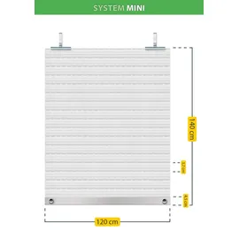 Schellenberg Rollladenpanzer Mini, weiß, 120 x 140 cm