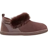 Vanuba Handgemacht Lammfell Hausschuhe Winter Kuschel Pantoffeln Geschlossen Hüttenschuhe Damen Hausschuhe 39 Braun - 39 EU