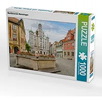 Calvendo Puzzle Marktbrunnen Memmingen 1000 Teile Lege-Größe 64 x
