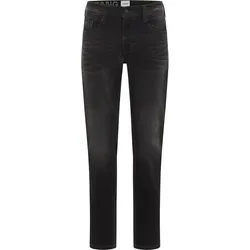 Slim-fit-Jeans MUSTANG "Style Oregon Slim K", Herren, Gr. 34, Länge 34, 503 dunkelgrau, Denim/Jeans, 86% Baumwolle, 12% Polyester, 2% Elasthan, slim fit, Jeans