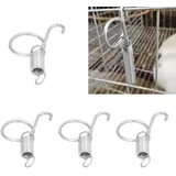 Federhaken Für Kaninchenkäfige – 20 Stück Metall-fingerfederhaken Für Kaninchenkäfige, Landwirtschaftliche Ausrüstung, 6 X 2,1 Cm