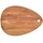 Zeller Schneidebrett Tropfenform 1-tlg. 40 x 29 x 2 cm Beige