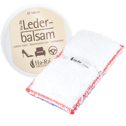 Ha-Ra Lederbalsam mit Leder-Pflegetuch