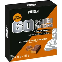 Weider Proteinriegel 60 % Karamell Erdnussbutter 3er-Pack EINHEITSFARBE No Size