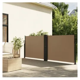 vidaXL Seitenmarkise Ausziehbar 140 x 600 cm Taupe Polyester