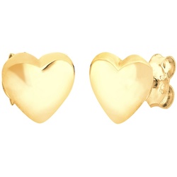 Elli Herz Liebe Basic Filigran 925 Sterling Silber goldfarben Damen 