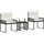 vidaXL Gartenlounge Set 7-tlg. Schwarz
