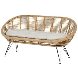 Beliani Lounge Set 4-tlg. Beige/Schwarz