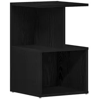 VidaXL Nachttisch schwarz Eiche 35x35x55 cm Holzwerkstoff
