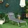 Outsunny Gartenliege, grau Metall, Textil, 60x19.5x80 cm - grau