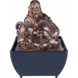 Buddhafigur PAJOMA "Buddha", schwarz, Ø, Dekofiguren