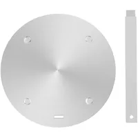xisrens Induktionsadapter, Konverterscheibe Für Induktionskochfeld, Wärmeverteilungsplatte Mit Abnehmbarem Griff Und Sockel, 20 Cm