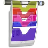 CEP Wandprospekthalter Happy 5 Fächer weiß happy farben