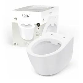 Lenz Jeno Wand-WC mit WC-Sitz Weiß