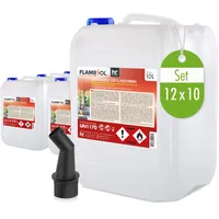 Höfer Chemie Flambiol Bioethanol 100% Hochrein 12 x 10l