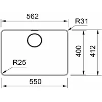 Franke Mythos MYX 210-55 Druckknopf