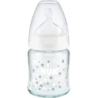 NUK Babyflasche aus Glas First Choice, weiß, 0-6 Monate, 120 ml