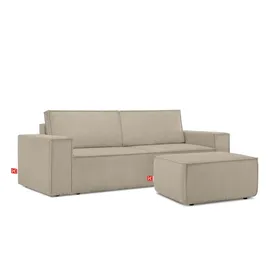 Konsimo Hocker Napi 83 x 45 x 83 cm Beige