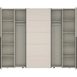 Forte Schwebetürenschrank NARAGO 270,3 x 210,5 x 61,2 cm Beige