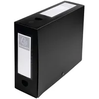 Exacompta 59931E Sammelbox OPAK 100mm mit Druckknopf aus blickdichtem