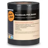 Noor Zaunblende PVC 19 x 350 cm Anthrazitgrau