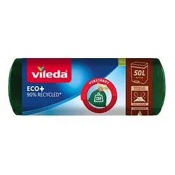 vileda Müllbeutel ECO+ 50,0 l grün, 12 St.