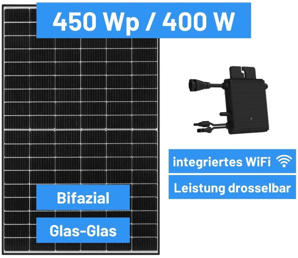 flex-energie Balkonkraftwerk 450 Wp / 400 W