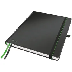 LEITZ Notizbuch Complete iPad-Größe kariert schwarz Packung mit 6 Stück
