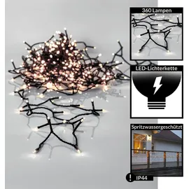EGLO LED Lichterkette 26 m Schwarz warmweiß