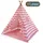 p:os Hej Lønne Tipi Zelt für Kinder (rosa, gestreift)
