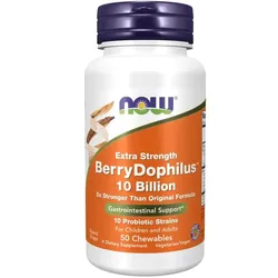 NOW Foods BerryDophilusTM Extra Strength 10 Milliarden 50 St