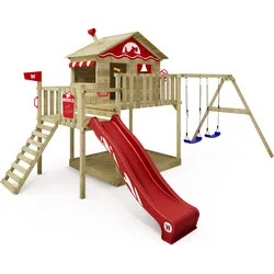 Spielturm Smart Coast mit Schaukel & roter Rutsche ROT NO SIZE