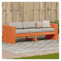 vidaXL Gartensofa 3-Sitzer Wachsbraun 189x60x62 cm Massivholz Kiefer