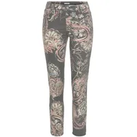 LASCANA 7/8-Jeggings Damen schwarz-bunt bedruckt Gr.38