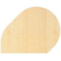 Hammerbacher Anbautisch höhenverstellbar RA81 ahorn, grau Tropfenform 103,0 x