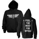Top Gun Hoodie schwarz 5XL