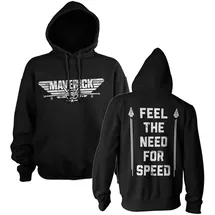 Top Gun Hoodie schwarz 5XL