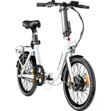 Zündapp E-Bike Faltrad ZXT20 20 Zoll RH 36cm 3-Gang 230 Wh weiß