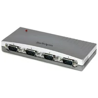 Startech StarTech.com 4-Port USB auf RS232 Seriell Adapter Hub - USB Hub, Silber